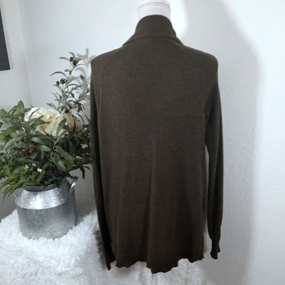 LOFT ARMY GREEN CARDIGAN SZ.XSP EUC - Picture 3 of 5